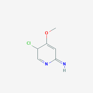 molecular formula C6H7ClN2O B12355070 3-chloro-4-methoxy-3H-pyridin-6-imine 