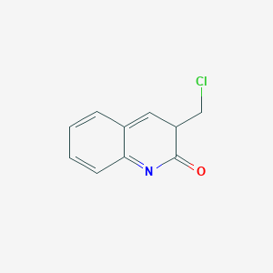 molecular formula C10H8ClNO B12355107 3-(chloromethyl)-3H-quinolin-2-one 