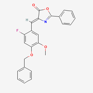 4,5-Dihydrooxazol-5-one, 4-[4-benzyloxy-2-fluoro-5-methoxybenzylidene]-