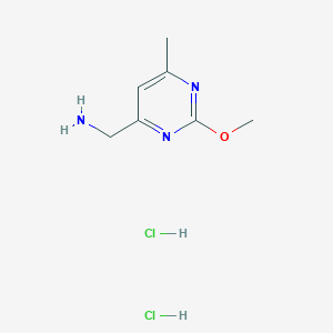 molecular formula C7H13Cl2N3O B12355161 (2-Methoxy-6-methylpyrimidin-4-yl)methanamine dihydrochloride 