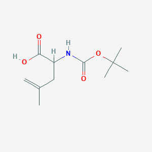 molecular formula C11H19NO4 B123552 4-methyl-2-[(2-methylpropan-2-yl)oxycarbonylamino]pent-4-enoic Acid CAS No. 156047-41-5