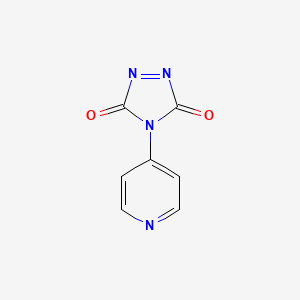 molecular formula C7H4N4O2 B12355224 N-(4-Pyridinyl)-1,3,5-triazoline-2,4-dione 