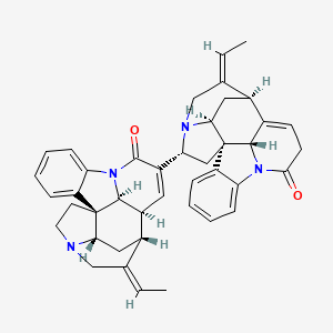 molecular formula C42H42N4O2 B1235523 Isosungucine 