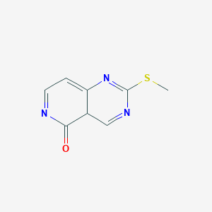 molecular formula C8H7N3OS B12355253 2-methylsulfanyl-4aH-pyrido[4,3-d]pyrimidin-5-one 