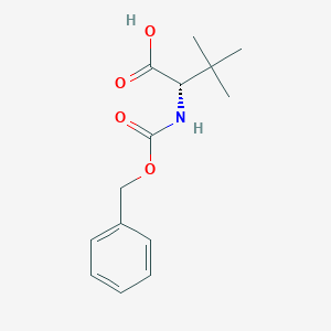 molecular formula C14H19NO4 B123553 (S)-2-(((Benzyloxy)carbonyl)amino)-3,3-dimethylbutanoic acid CAS No. 62965-10-0