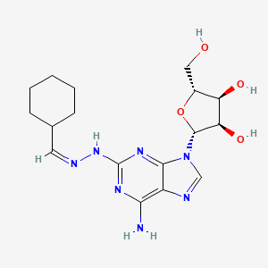 molecular formula C17H25N7O4 B1235547 Binodenoson 