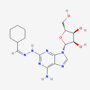 (2R,3R,4S,5R)-2-[6-amino-2-[(2Z)-2-(cyclohexylmethylidene)hydrazinyl]purin-9-yl]-5-(hydroxymethyl)oxolane-3,4-diol