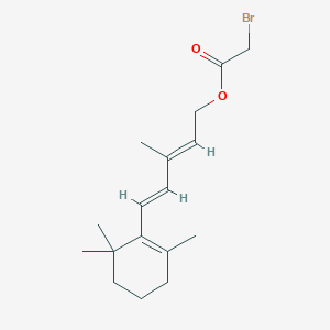 [(2E,4E)-3-methyl-5-(2,6,6-trimethylcyclohexen-1-yl)penta-2,4-dienyl] 2-bromoacetate