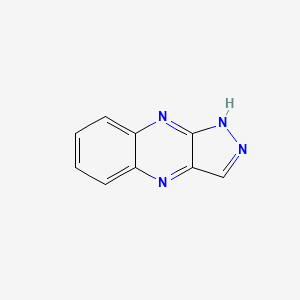 molecular formula C9H6N4 B1235557 1H-Pyrazolo[3,4-b]quinoxaline CAS No. 269-75-0