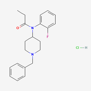 molecular formula C21H26ClFN2O B12355626 N-(1-benzylpiperidin-4-yl)-N-(2-fluorophenyl)propionamide,monohydrochloride CAS No. 2748301-27-9