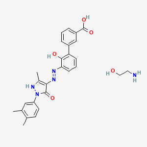 molecular formula C27H29N5O5 B12355657 Eltrombopag ethanolamine 