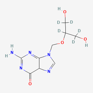 molecular formula C9H13N5O4 B12355757 2-Amino-1,9-dihydro-9-[[2-hydroxy-1-(hydroxymethyl)ethoxy-d5]methyl]-6H-purin-6-one 