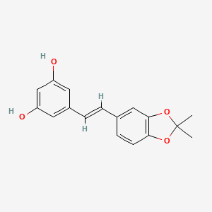 3,4-O-Isopropylidene-3,3',4,5'-tetrahydroxystilbene