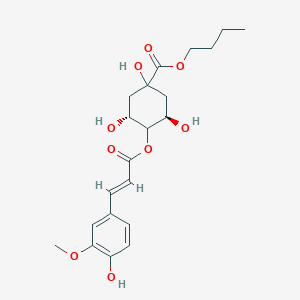 butyl (3R,5R)-1,3,5-trihydroxy-4-[(E)-3-(4-hydroxy-3-methoxyphenyl)prop-2-enoyl]oxycyclohexane-1-carboxylate