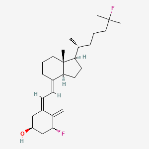 (1S,3Z,5R)-3-[(2E)-2-[(1R,3aS,7aR)-1-[(2R)-6-fluoro-6-methylheptan-2-yl]-7a-methyl-2,3,3a,5,6,7-hexahydro-1H-inden-4-ylidene]ethylidene]-5-fluoro-4-methylidenecyclohexan-1-ol