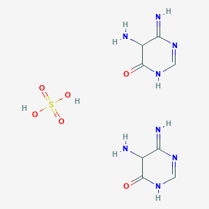 molecular formula C8H14N8O6S B12355896 5,6-Diaminopyrimidin-4-ol sulfate (salt) 