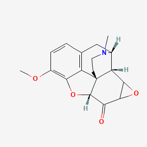 molecular formula C18H19NO4 B1235604 (1S,5R,13R,18R)-10-methoxy-4-methyl-12,16-dioxa-4-azahexacyclo[9.7.1.01,13.05,18.07,19.015,17]nonadeca-7(19),8,10-trien-14-one CAS No. 72785-19-4