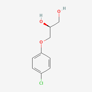 molecular formula C9H11ClO3 B1235633 Chlorphenesin, (S)- CAS No. 80117-05-1