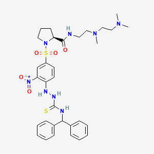 molecular formula C32H42N8O5S2 B1235650 Bradyzide 