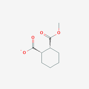 molecular formula C9H13O4- B12356556 1,2-Cyclohexanedicarboxylic acid, 1-methyl ester, (1R,2S)-rel- 