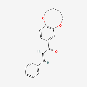 (E)-3-phenyl-1-(2,3,4,5-tetrahydro-1,6-benzodioxocin-8-yl)prop-2-en-1-one