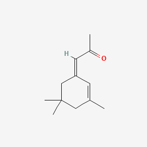molecular formula C12H18O B1235665 (1Z)-1-(3,5,5-Trimethyl-2-cyclohexen-1-ylidene)-2-propanone CAS No. 16695-73-1