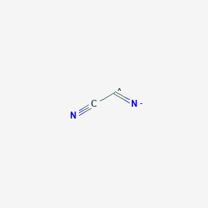 molecular formula C2N2- B1235668 bis(nitridocarbonate)(C--C)(.1-) 