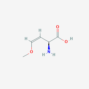 molecular formula C5H9NO3 B1235682 L-2-Amino-4-methoxy-cis-but-3-enoic acid 