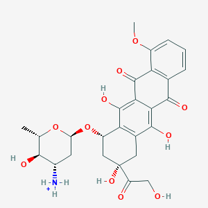 molecular formula C27H30NO11+ B1235683 4'-Epidoxorubicinium 