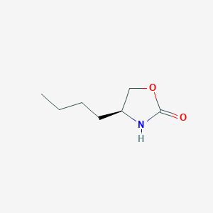 molecular formula C7H13NO2 B123570 (4S)-4-butyl-1,3-oxazolidin-2-one CAS No. 158249-51-5