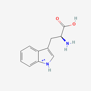 3-[(2S)-2-amino-2-carboxyethyl]-1H-indol-1-ium-1-yl