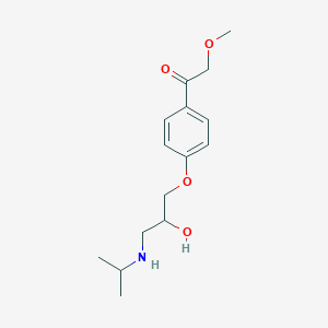 molecular formula C15H23NO4 B123572 1-(4-(2-Hydroxy-3-(isopropylamino)propoxy)phenyl)-2-methoxyethanone CAS No. 73723-85-0