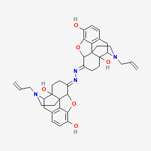 (7E)-7-[(E)-(4a,9-dihydroxy-3-prop-2-enyl-2,4,5,6,7a,13-hexahydro-1H-4,12-methanobenzofuro[3,2-e]isoquinolin-7-ylidene)hydrazinylidene]-3-prop-2-enyl-2,4,5,6,7a,13-hexahydro-1H-4,12-methanobenzofuro[3,2-e]isoquinoline-4a,9-diol