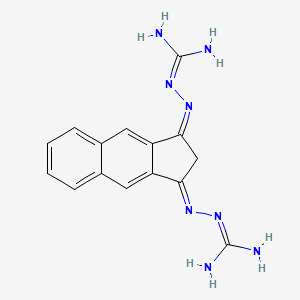 1-[(Z)-[(1E)-1-(carbamimidoylhydrazono)cyclopenta[b]naphthalen-3-ylidene]amino]guanidine