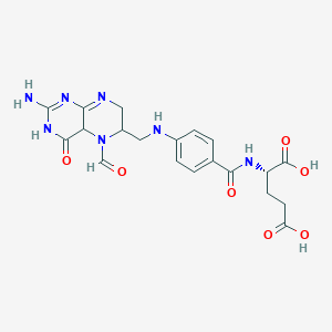 molecular formula C20H23N7O7 B12357327 (2S)-2-[[4-[(2-amino-5-formyl-4-oxo-3,4a,6,7-tetrahydropteridin-6-yl)methylamino]benzoyl]amino]pentanedioic acid 