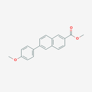 molecular formula C19H16O3 B123574 Methyl 6-(4-methoxyphenyl)-2-naphthoate CAS No. 128272-36-6