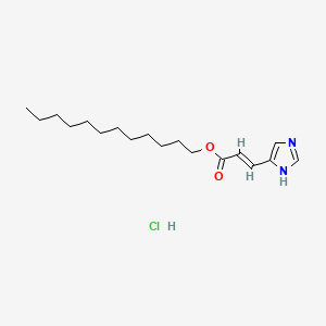 molecular formula C18H31ClN2O2 B1235746 Dodecyl urocanate CAS No. 67358-41-2