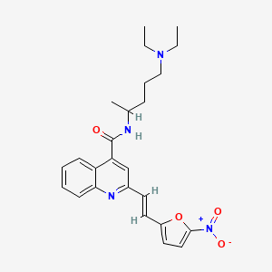 molecular formula C25H30N4O4 B1235751 Chinifur CAS No. 70762-66-2
