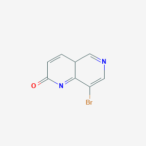 molecular formula C8H5BrN2O B12357573 8-bromo-4aH-1,6-naphthyridin-2-one 