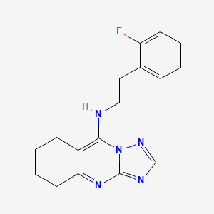 N-[2-(2-fluorophenyl)ethyl]-5,6,7,8-tetrahydro-[1,2,4]triazolo[5,1-b]quinazolin-9-amine