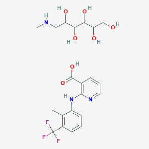6-(Methylamino)hexane-1,2,3,4,5-pentol 2-[2-methyl-3-(trifluoromethyl)anilino]-3-pyridinecarboxylic acid