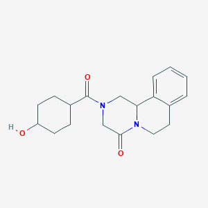 molecular formula C19H24N2O3 B123578 trans-Hydroxy Praziquantel CAS No. 134924-68-8