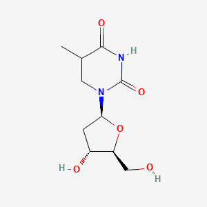 molecular formula C10H16N2O5 B12357808 1-[(2S,4R,5S)-4-hydroxy-5-(hydroxymethyl)oxolan-2-yl]-5-methyl-1,3-diazinane-2,4-dione 