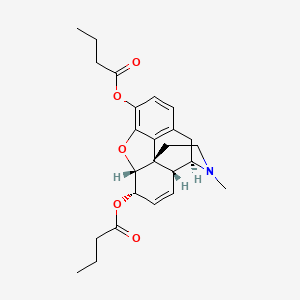 molecular formula C25H31NO5 B1235824 Dibutyrylmorphine CAS No. 66641-03-0