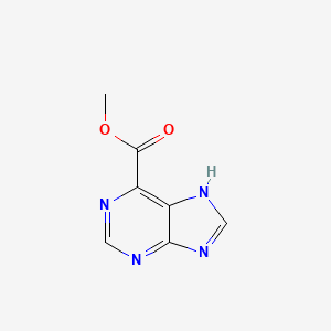 molecular formula C7H6N4O2 B1235828 methyl 9H-purine-6-carboxylate CAS No. 62134-45-6