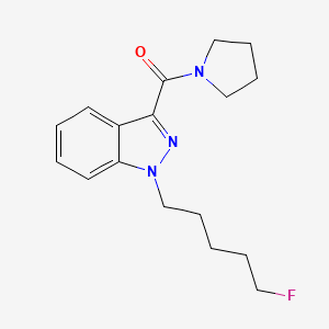 molecular formula C17H22FN3O B12358301 (1-(5-fluoropentyl)-1H-indazol-3-yl)(pyrrolidin-1-yl)methanone CAS No. 2365471-48-1