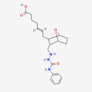 (E)-7-[3-[[2-(phenylcarbamoyl)hydrazinyl]methyl]-7-oxabicyclo[2.2.1]heptan-2-yl]hept-5-enoic acid