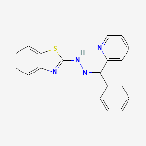 N-[(Z)-[phenyl(pyridin-2-yl)methylidene]amino]-1,3-benzothiazol-2-amine