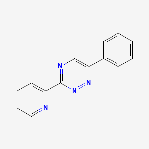 molecular formula C14H10N4 B1235845 6-Phenyl-3-(2-pyridinyl)-1,2,4-triazine 