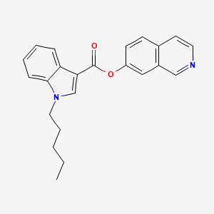 molecular formula C23H22N2O2 B12358495 5-Fluoro PB-22 7-hydroxyisoquinoline isomer 